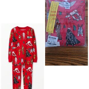 New Hanna Andersson Star Wars Christmas Long Johns / PJs Pajamas - Size 150 / 12